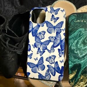 Elegant Blue Butterfly Phone Case
